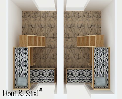 3D stapelbedden eikenhout stapelbedden eikenhout kinderkamer