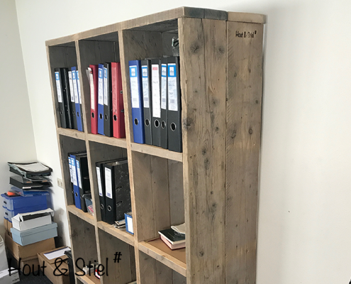 Kast kantoor steigenhout oud Kast oud steigerhout