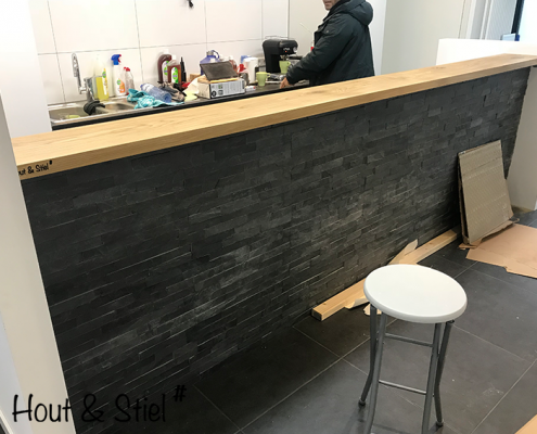 Toonbank sportschool Toonbank bar eikenhout zakelijk